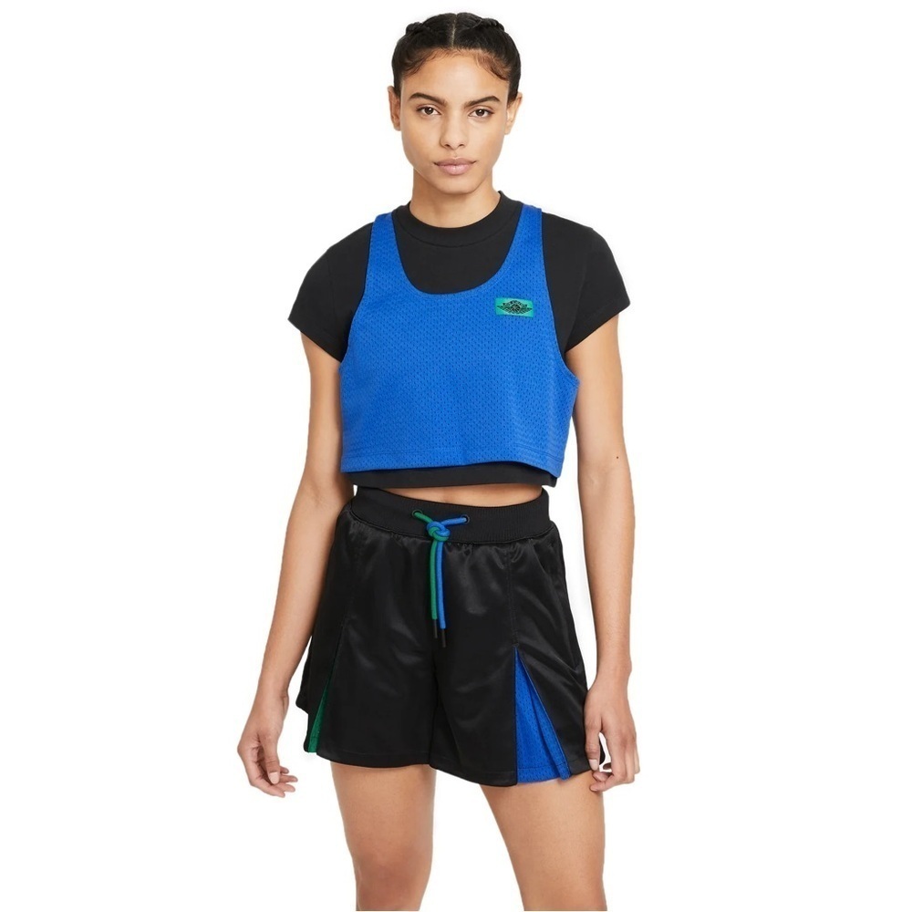 New with tags - Air Jordan "Aleali May" Cropped Layered Top. Medium